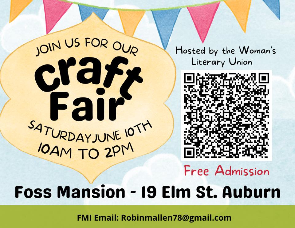 2023 Craft Fair hosted by WLU in Auburn. Join&nbsp;us!